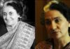 Lara Dutta unrecognisable as Indira Gandhi in “BellBottom”