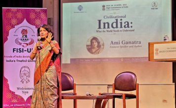 FISI-UK Hosts Thought-Provoking Session on Civilizational India with Ami Ganatra at the Nehru Centre, London